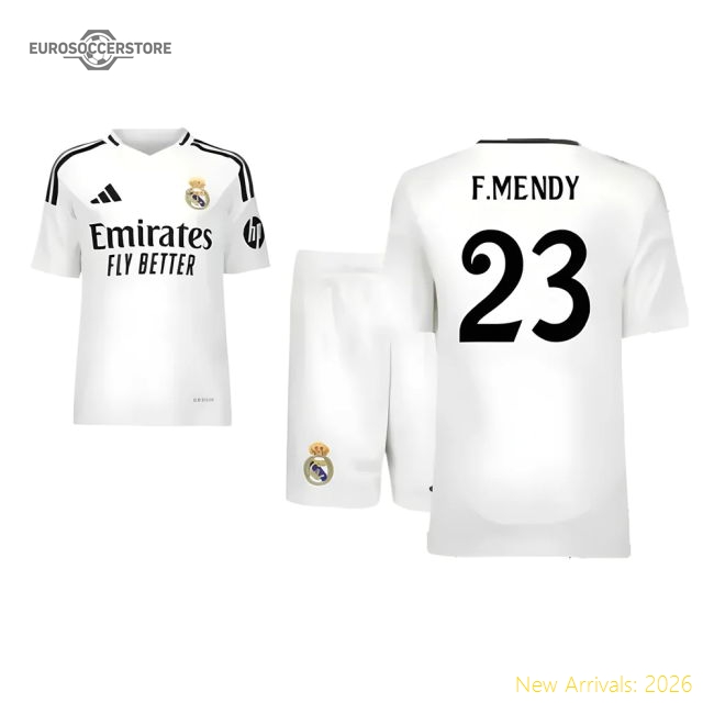 Top-Quality 2024-2025 Real Madrid Home Youth Kit (F.Mendy 23)