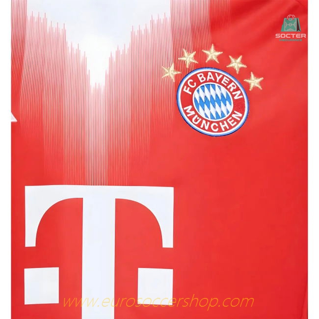 2025-2026 Bayern Munich Long Sleeve Home Shirt (Kids)