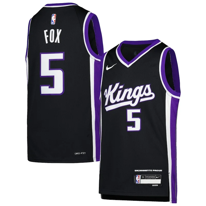 Durable De'Aaron Fox SAC Swingman Jersey - Budget Price - Fan Favorite