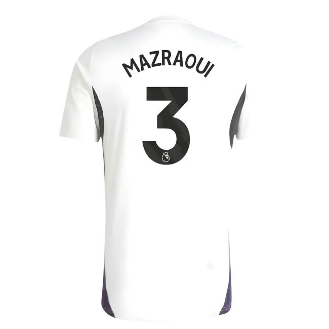2025-2026 Man Utd Training Jersey (White) (Mazraoui 3)