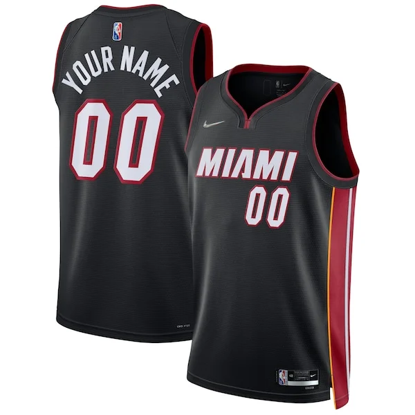 Miami Heat MIA Swingman Jersey - high-quality NBA - Black game-day