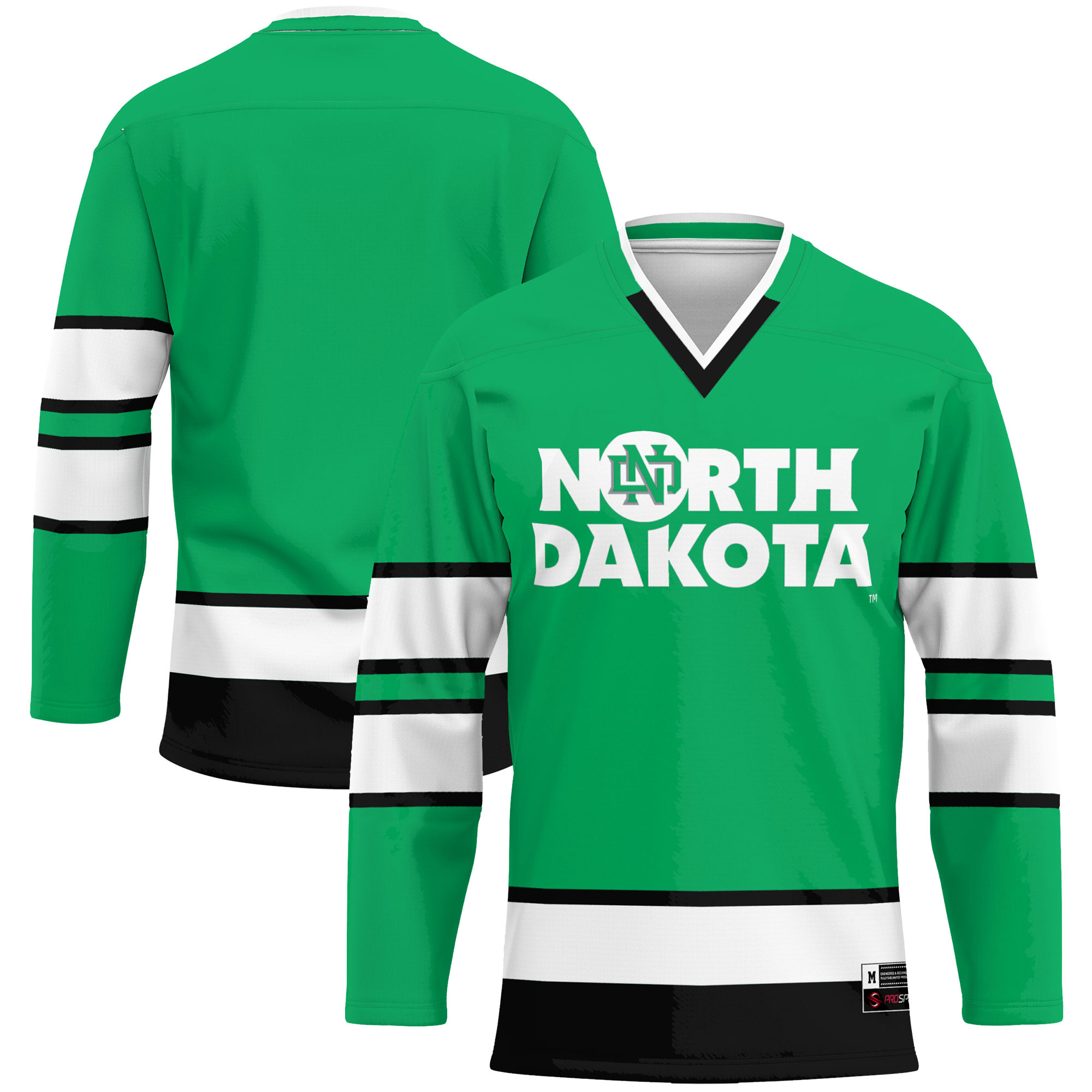[NJP] Women's North Dakota GameDay Greats Hockey Jersey - Kelly Green