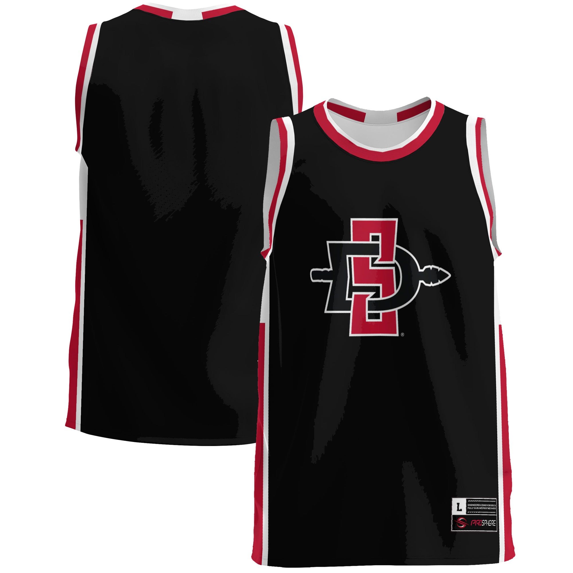 [NJP] San Diego State Aztecs GameDay Greats Lightweight Basketball Jersey - Black