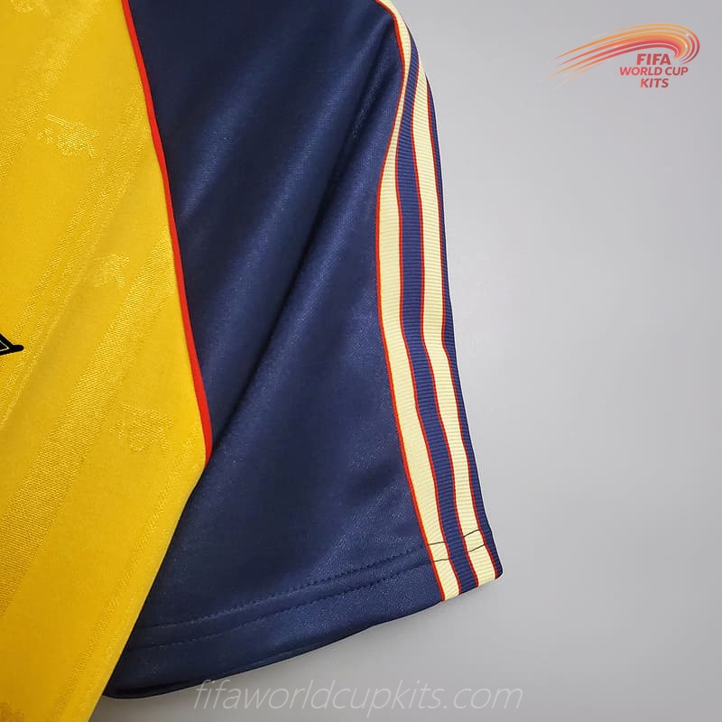Arsenal 88-89 Away Yellow Football Kit