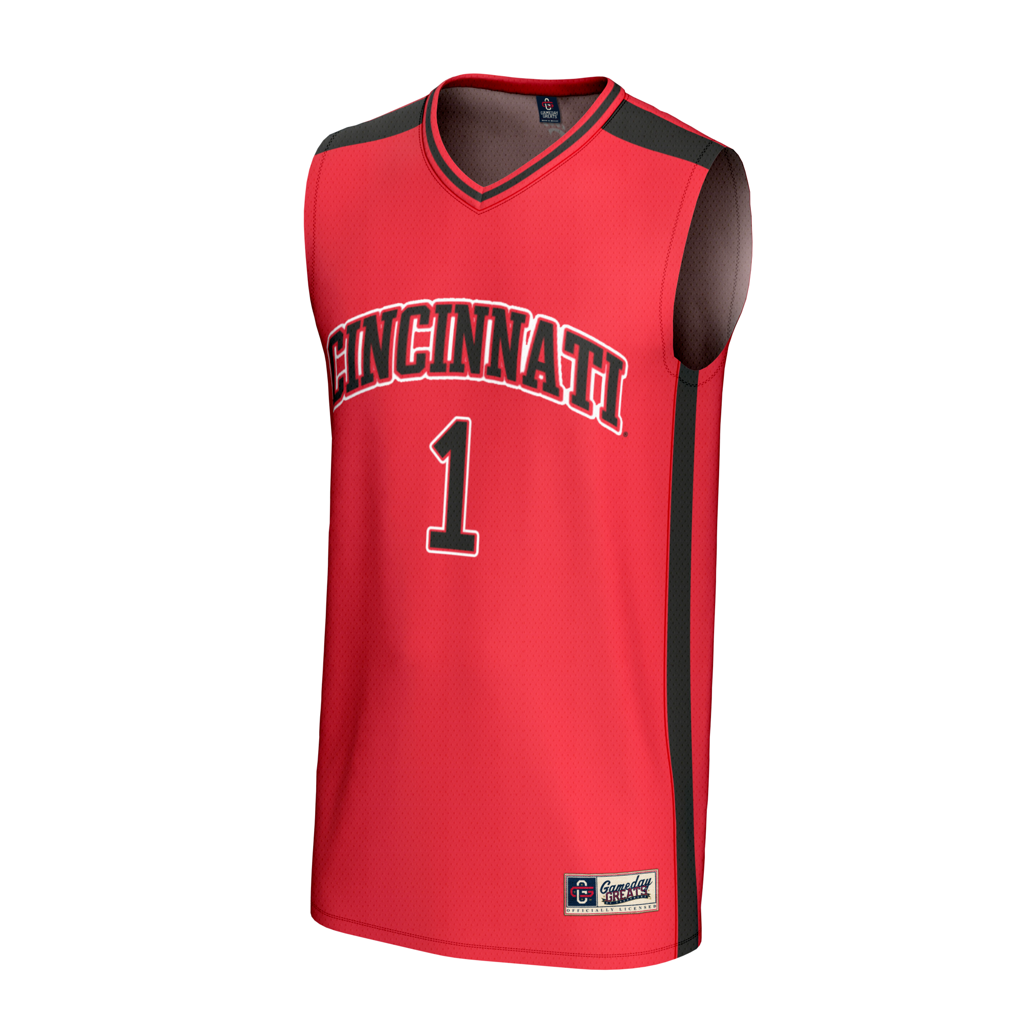 [NJP] Cincinnati Bearcats GameDay Greats Youth Lightweight Collegiate Basketball Fashion Jersey - Red
