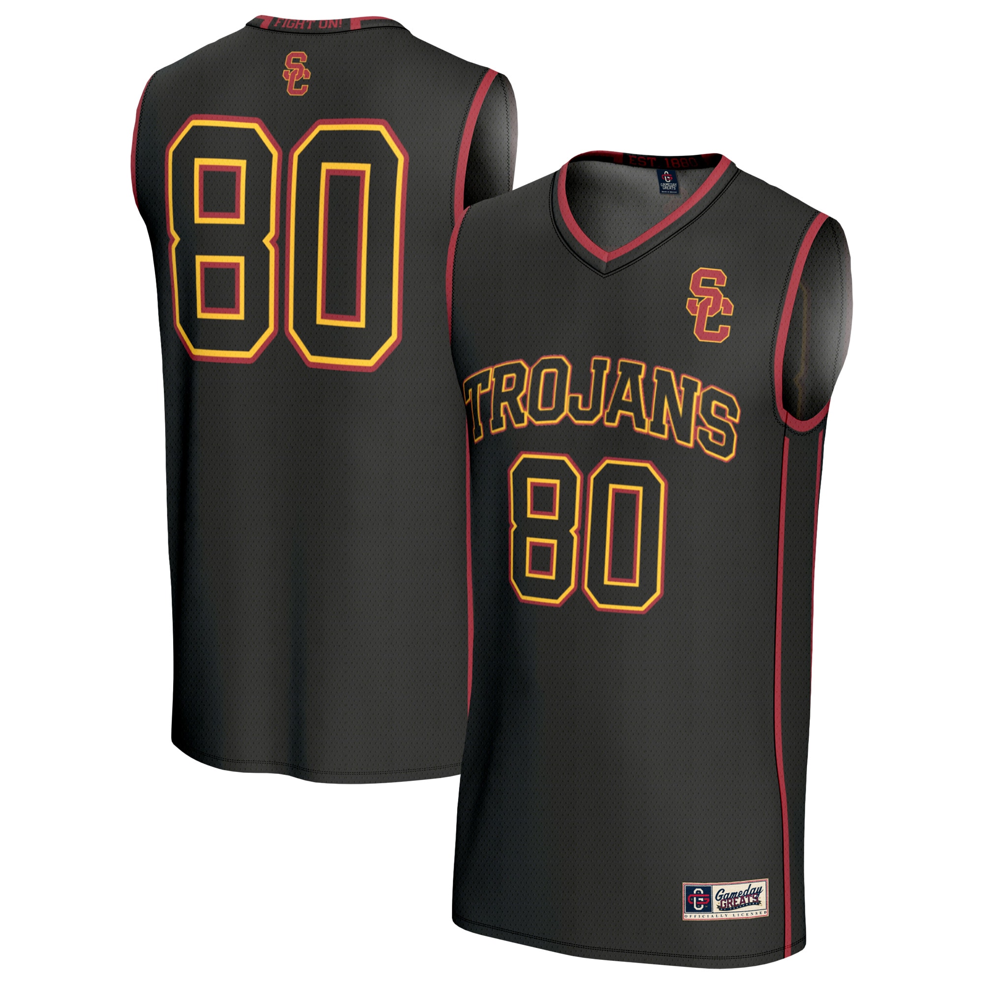 [NJP] USC Trojans GameDay Greats Youth Lightweight Basketball Fashion Jersey - Black