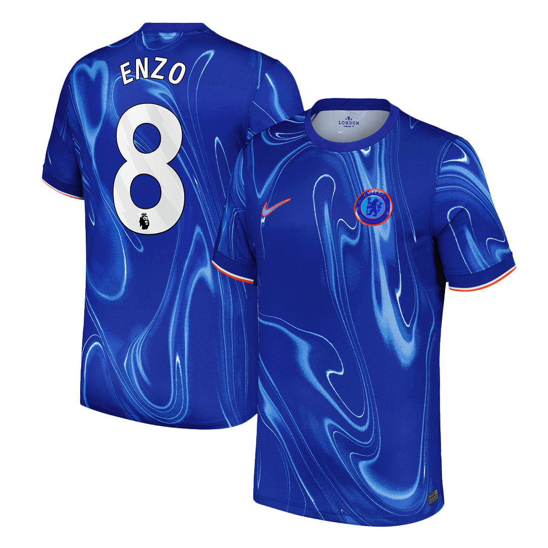 ENZO #8 Chelsea Home  Soccer Jersey 2024/25 Authentic Kit