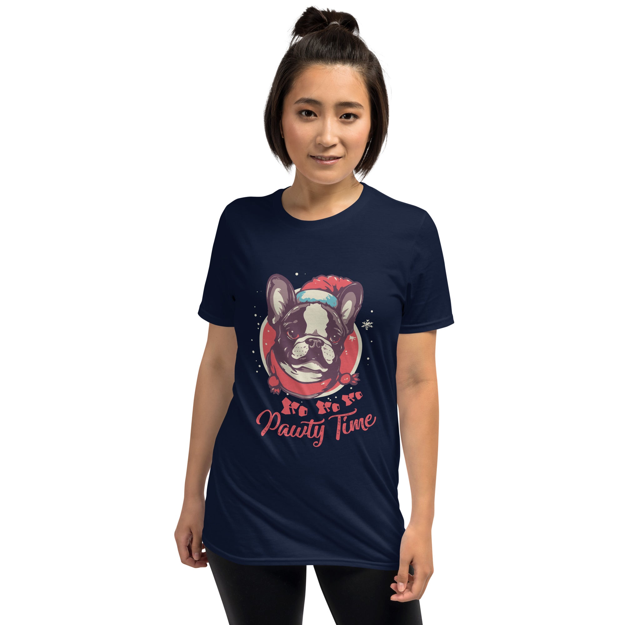 Christmas Party - Trendy Unisex T-shirt Frenchie Themed Wear | Comfy Fit