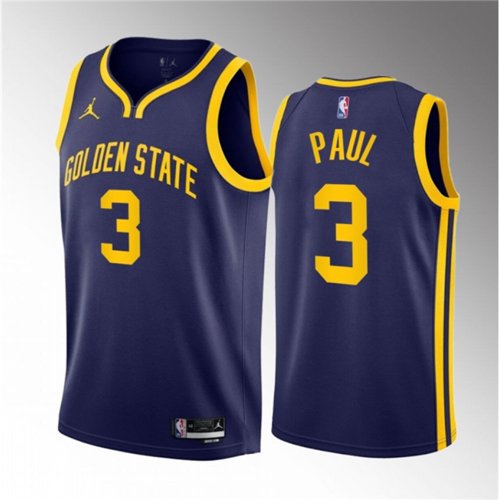 Durable Golden State Warriors 3 Navy Jersey - Game Day Essential