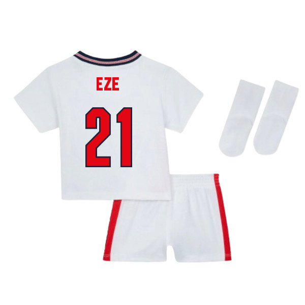 England Home Kit Team Shirt 2026-2027 Eze #21 Baby Soccer Jersey