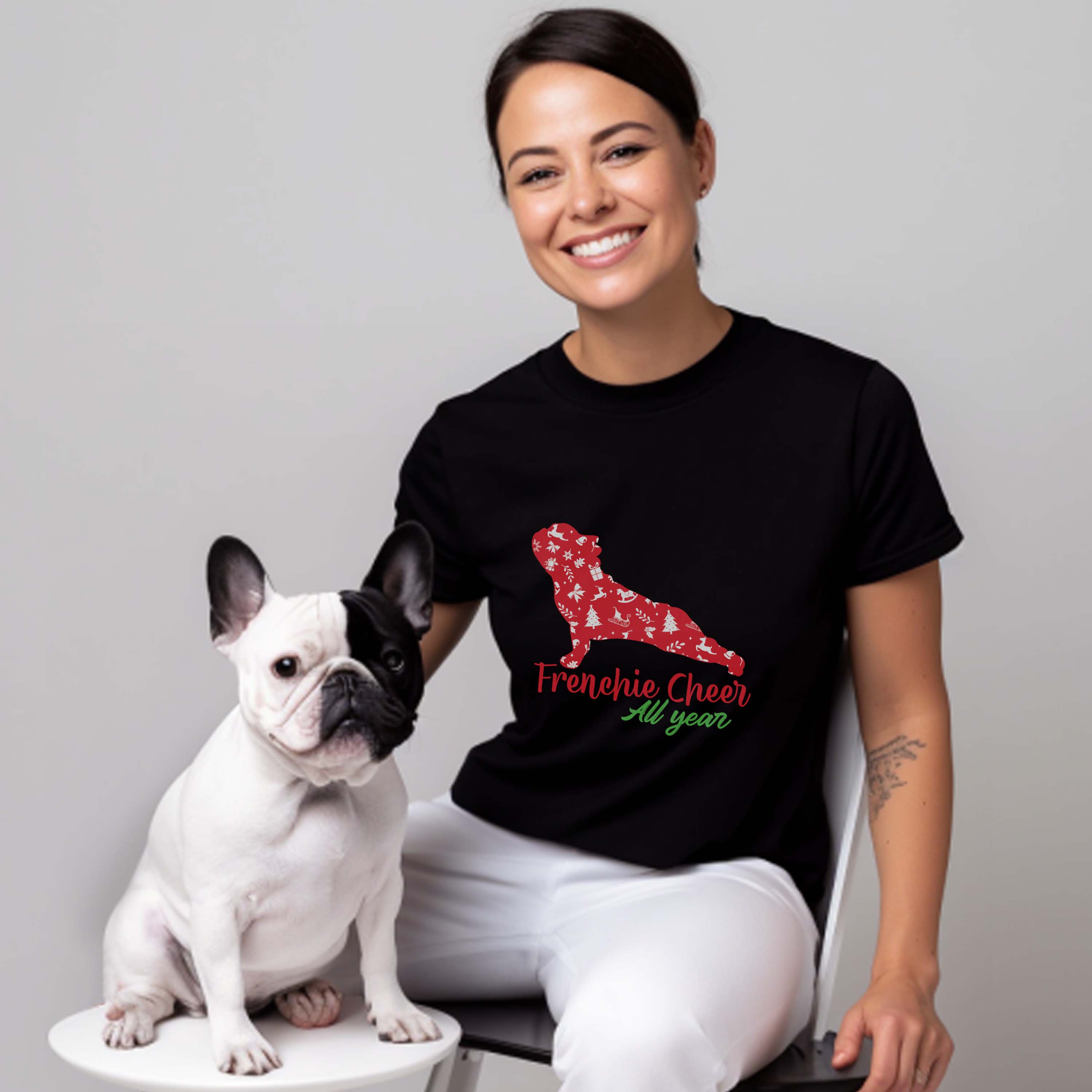 Frenchie Christmas - Unisex T-Shirt