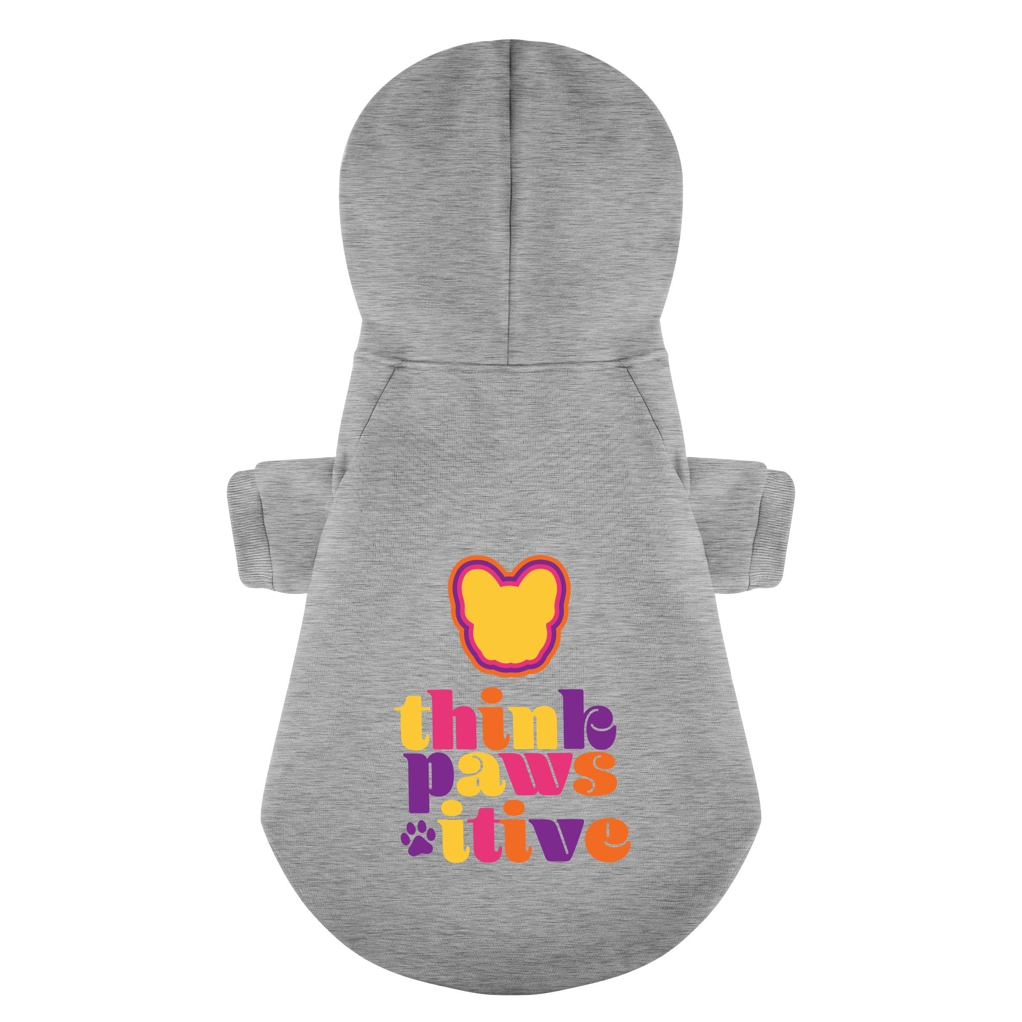 French Bulldog Think Pawsitive Personalized French Bulldog Hoodies