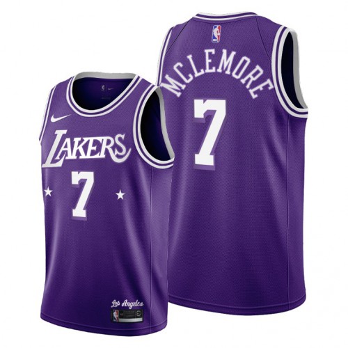 Los Angeles Los Angeles Lakers #7 Ben Mclemore Youth 2021-22 City Edition Purple NBA Jersey Youth