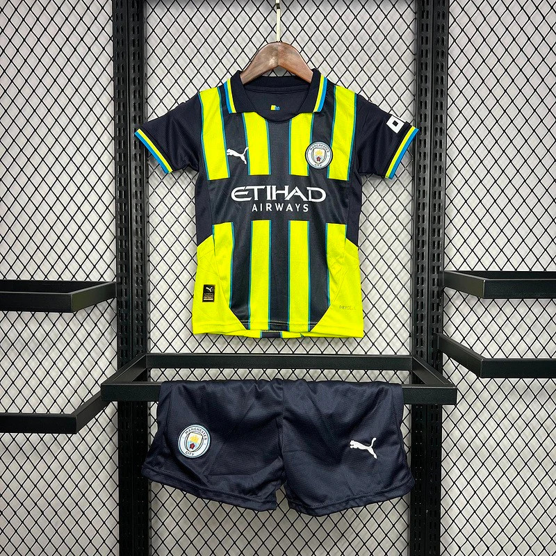 Elite Series Man City Kids Manchester City 2425 Away Kit ShirtShorts
