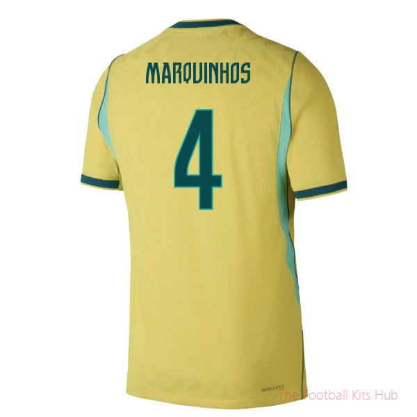 Brazil Aero-Fit Match 2026-2027 Home Shirt (Marquinhos 4)