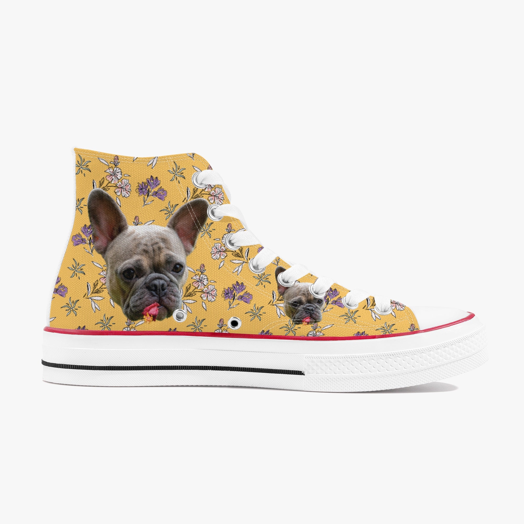 Stylish Cozy Ace - Personalized High-top Canvas Shoes as a Gift Premium