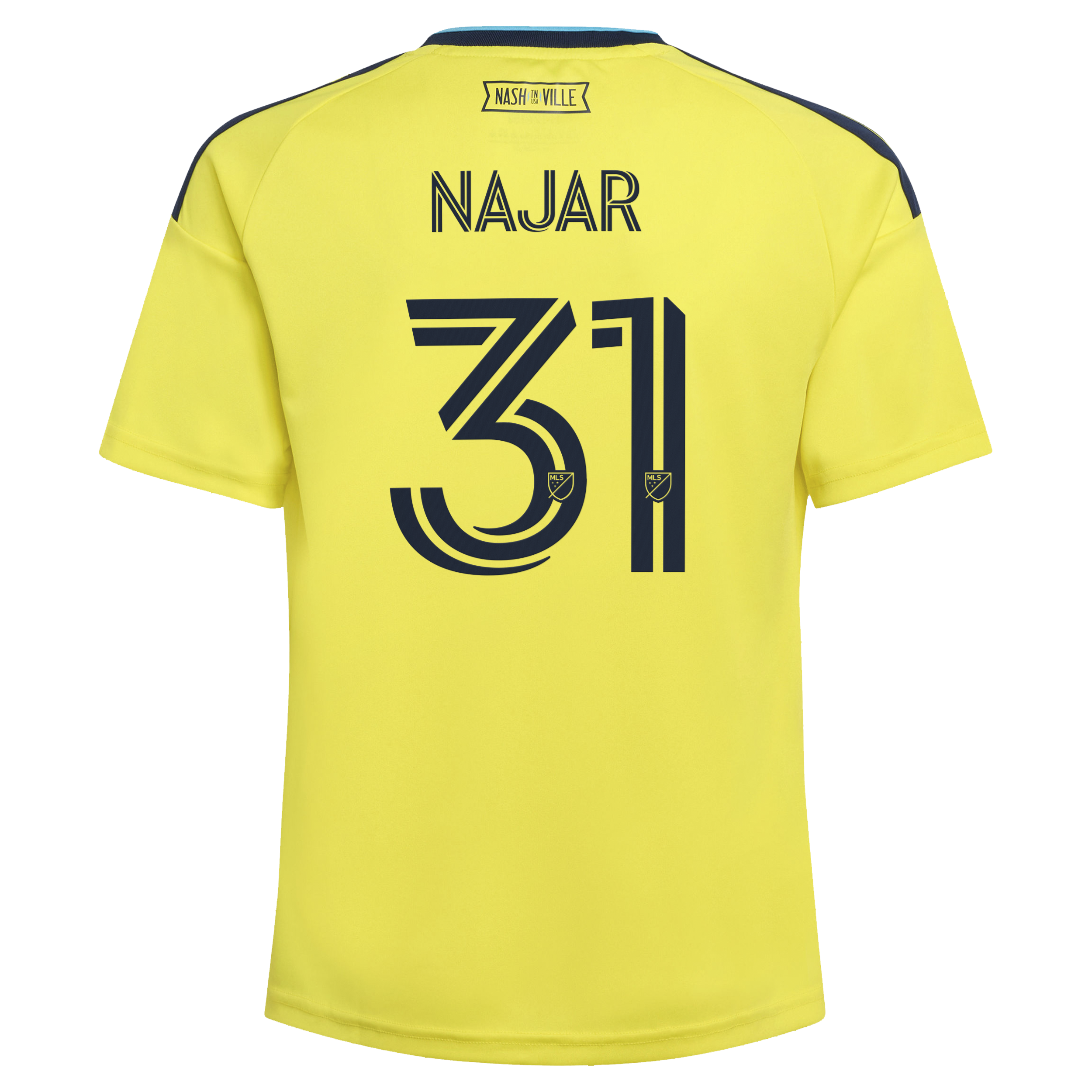 [SJH] Andy Najar Nashville SC Youth 2026 The Reverb Kit Replica Jersey - Yellow