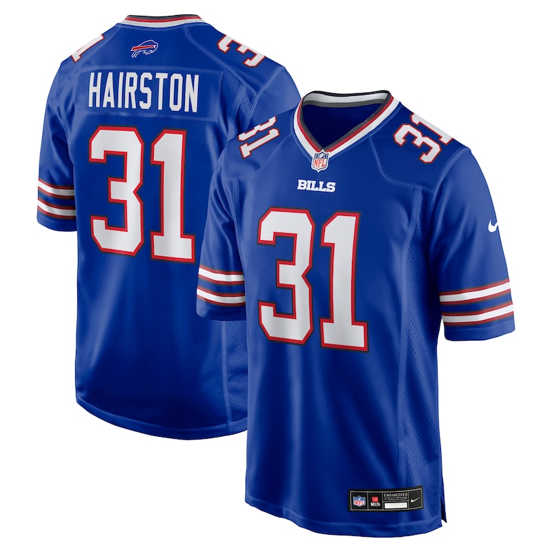 None Maxwell Hairston Buffalo Bills Football Franchise Game-Day Ess...