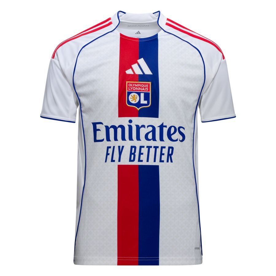 Lyon Home Shirt 2025/26 Supporter Version In Multiple Adult Sizes