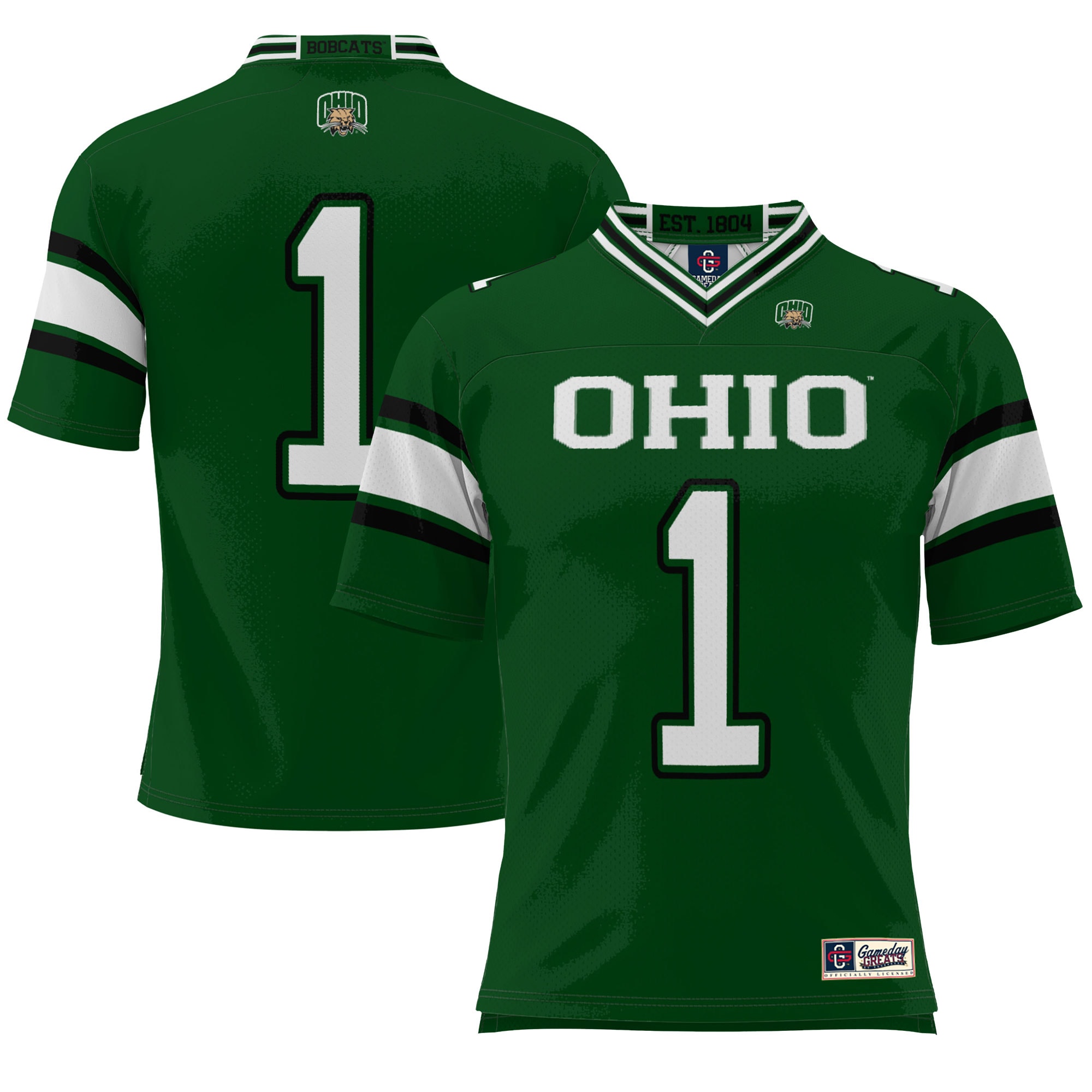 #1 Ohio Bobcats GameDay Greats Endzone 26/27 Football Jersey - Green