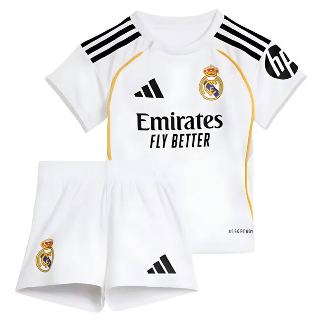 2025-2026 Camiseta Real Madrid Local Bebé - Auténtica - Mercancía Oficial