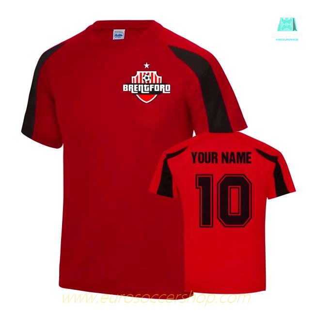 Your Name Brentford Sports Training Jersey (Red)