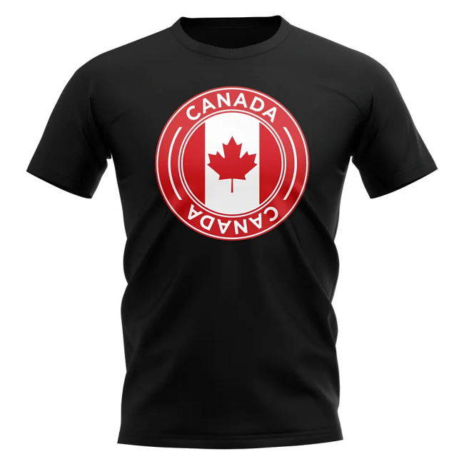 Tournament-Edition Canada Football Badge T-Shirt (Black)
