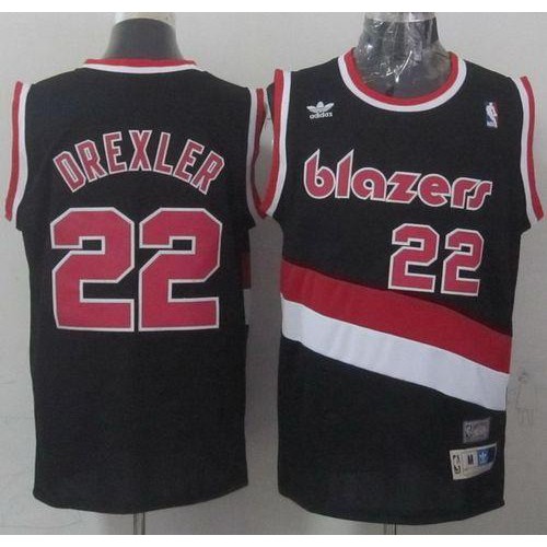 Black POR Trail Blazers #22 Replica Jersey Quality NBA Fan Apparel