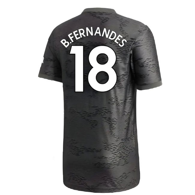 Manchester United 2020-21 Away Kit ((Excellent) L) (B.FERNANDES 18)