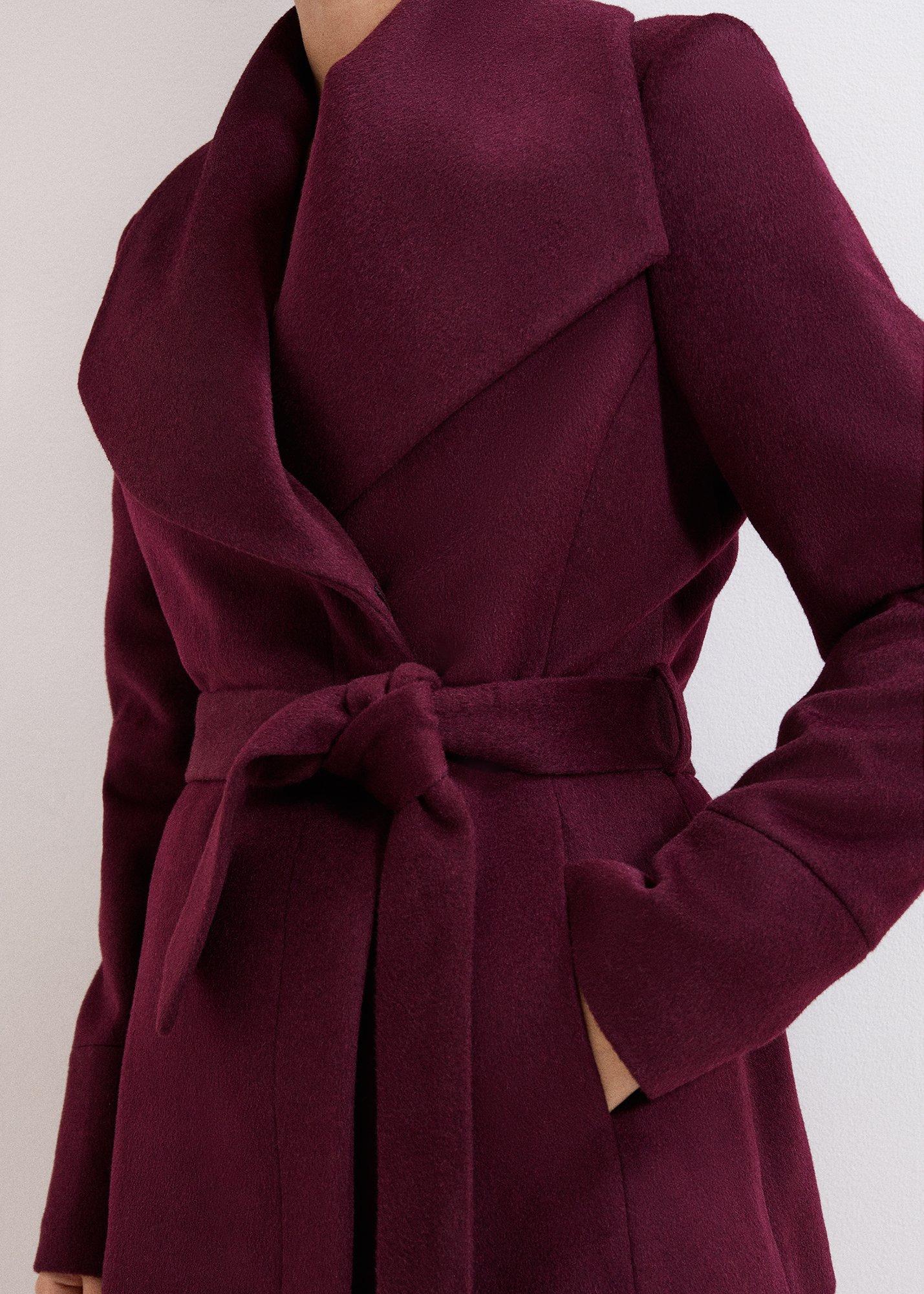 Nicci Short Belted Wool Coat