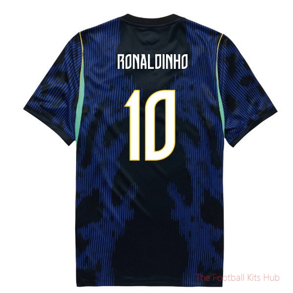 [LK] 2026/27 Brazil Away Shirt (Kids) (Ronaldinho 10)