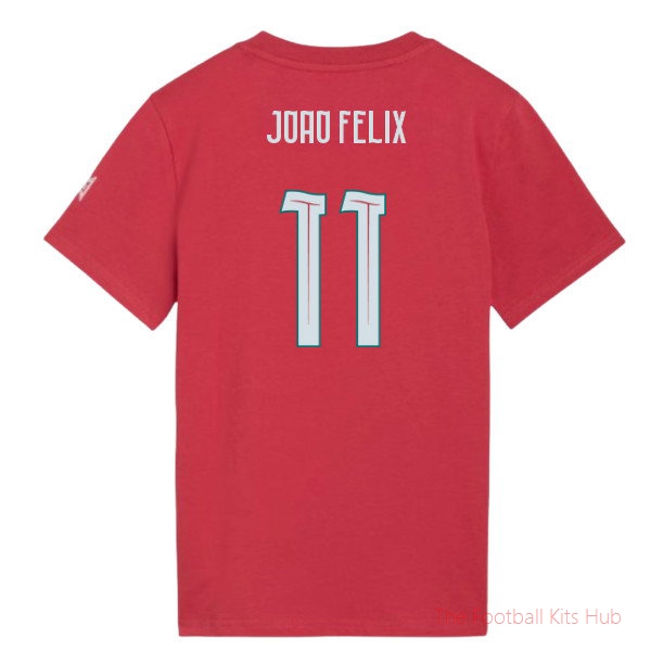 [EFS] 2026/27 Portugal FtblCulture Tee (Red) - Kids (Joao Felix 11)