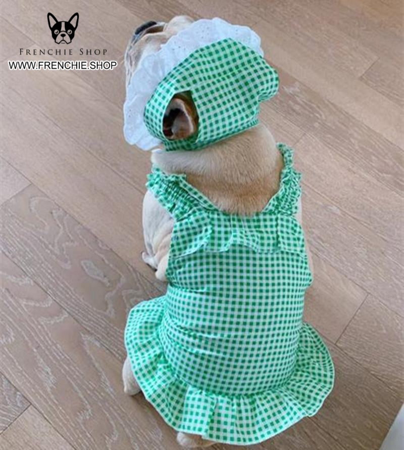 Bulldog Frenchie Summer Outfit Elegent Pet Dress (w311) Dog Supplies