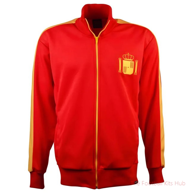 Men Spain Retro Track Top UEFA Euro