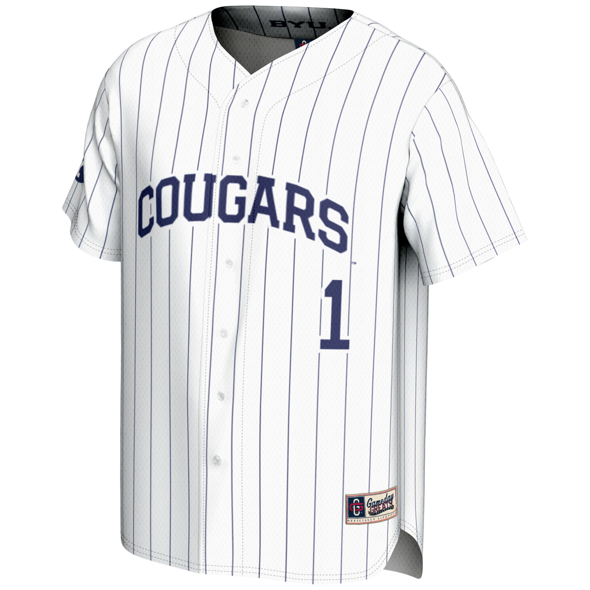 [DDG] BYU Cougars GameDay Greats Lightweight Baseball Jersey - White
