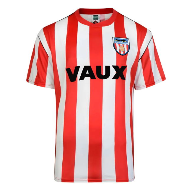 Sunderland Certified Score Draw Sunderland 1990 Retro Football Shirt