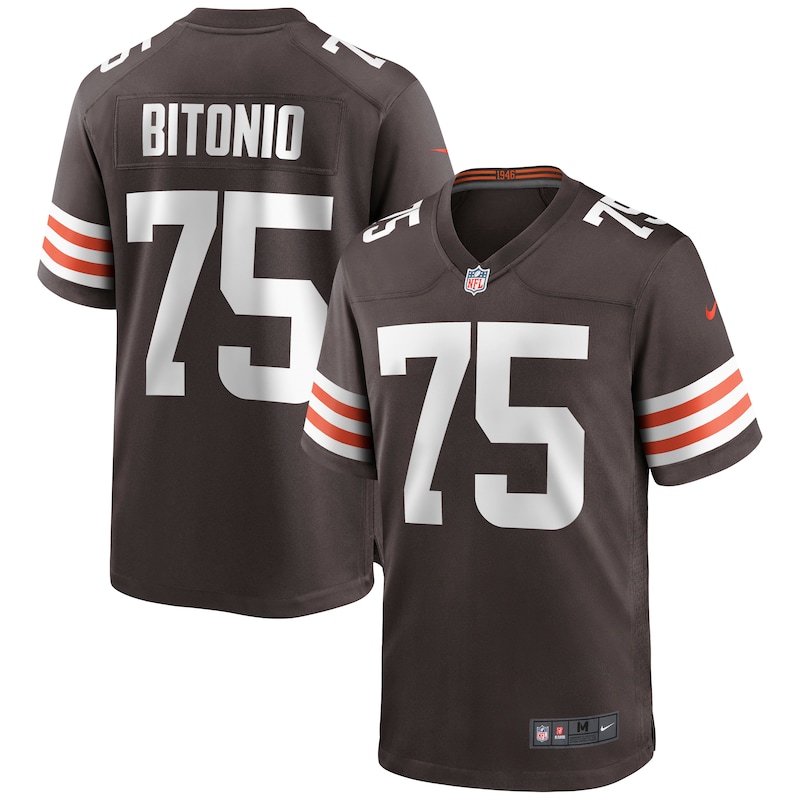 None Joel Bitonio CLE Browns Vintage Affordable Jersey for NFL Fans