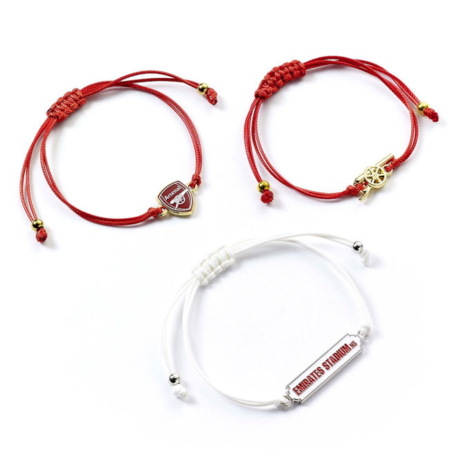 Arsenal FC Friendship Bracelet Set - official style