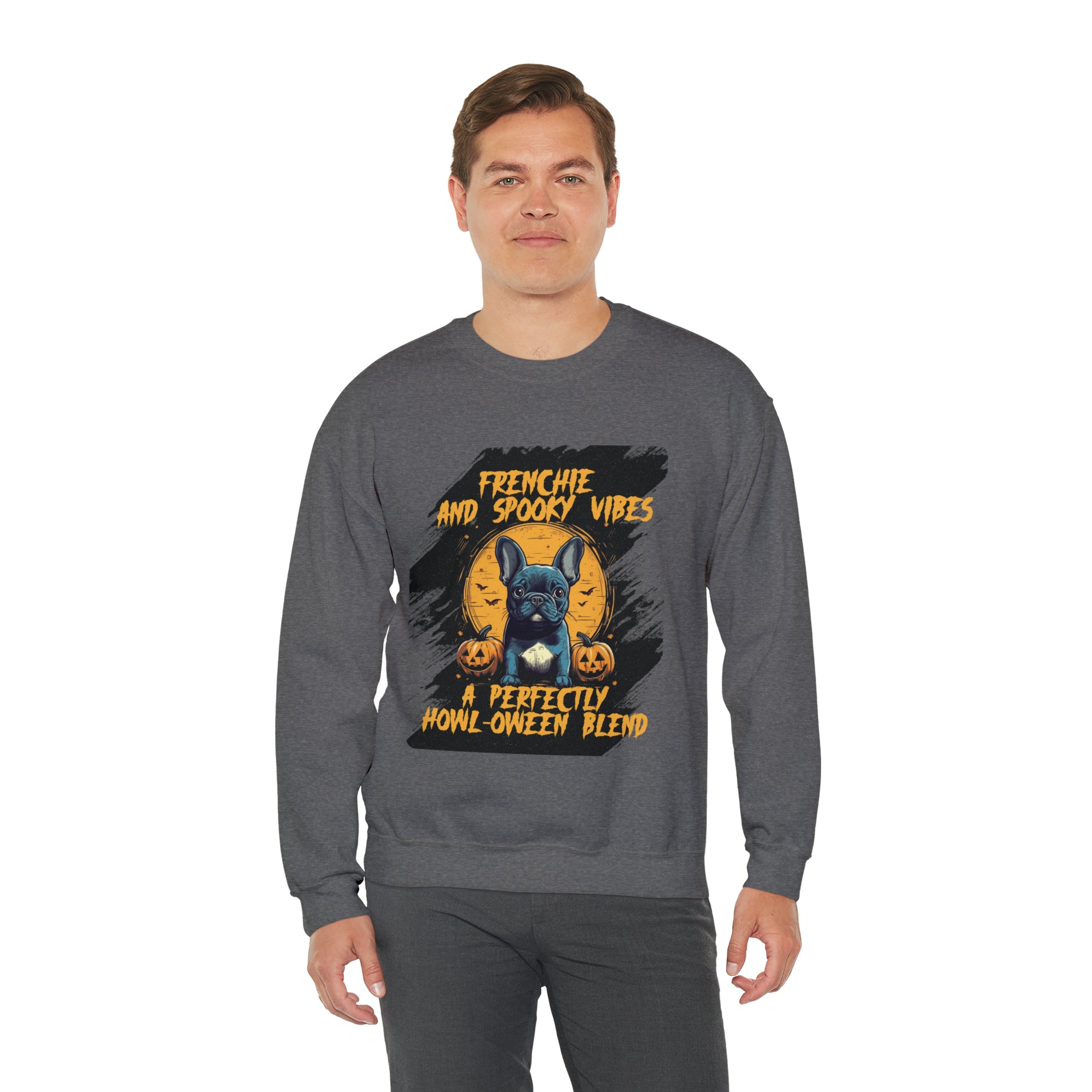 - French Bulldog Themed Vibes Halloween Unisex Sweatshirt Casual Wear