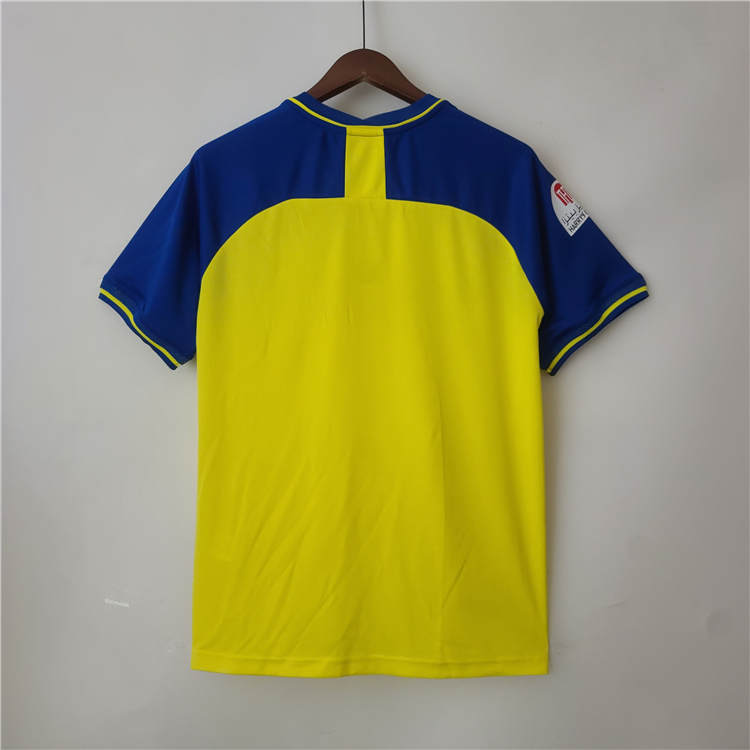 Lightweight 2223 Riyadh Victory Home Yellow Ronaldo Soccer Jersey