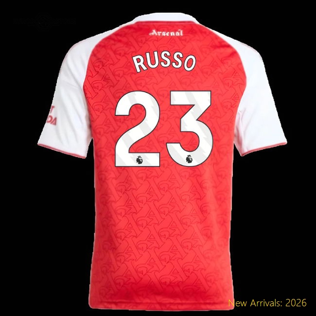 Child-friendly Arsenal Kids Russo Jersey 2025-2026 Moisture-wicking