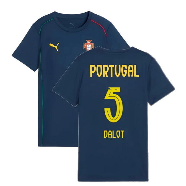 2025-2026 Portugal Casuals Tee (Persian Blue) - Kids (Dalot 5)