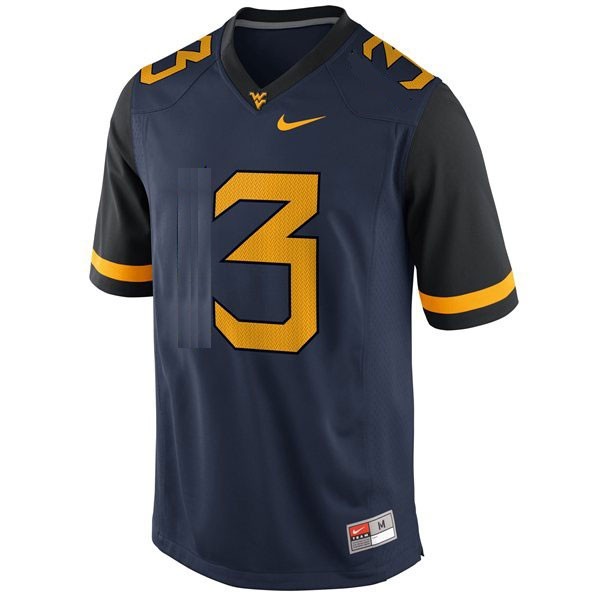 Men NCAA Team #3 Blue Men Elite Jersey - Record-setting
