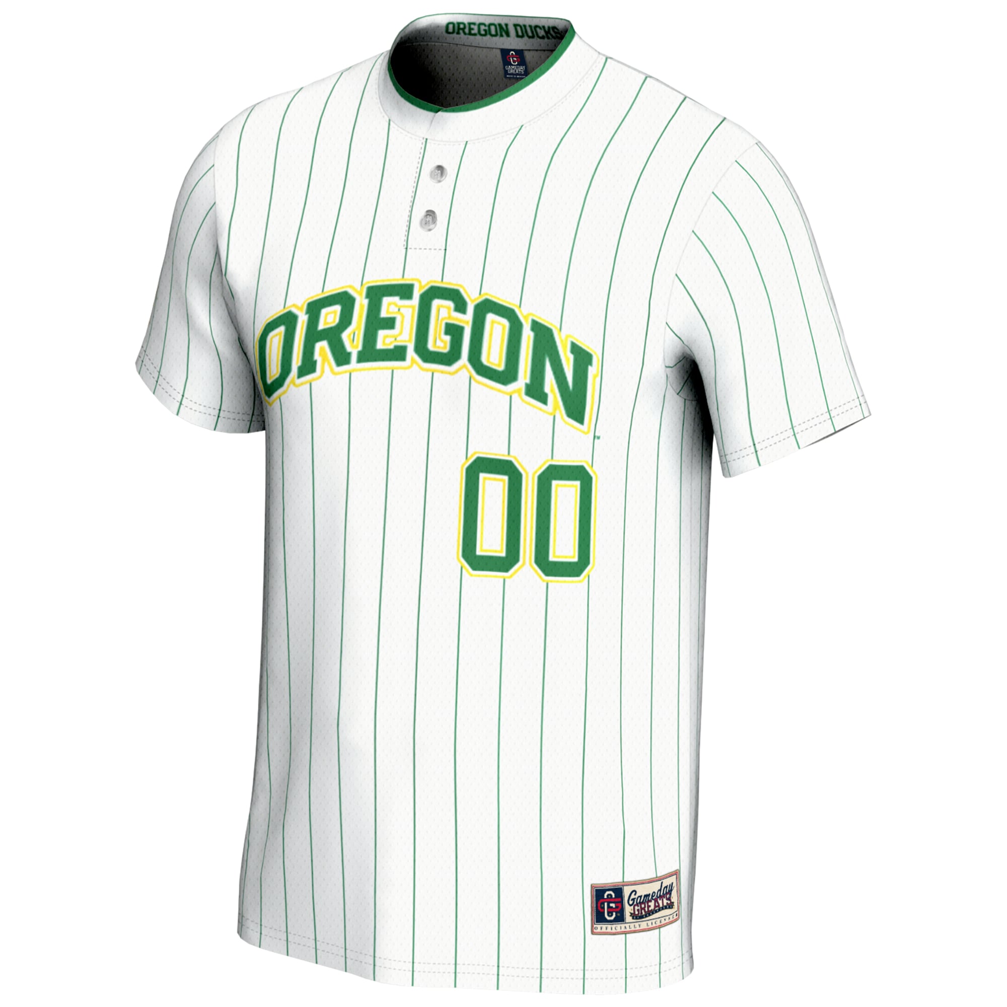 [NJP] Oregon Ducks GameDay Greats Youth NIL Pick-A-Player Lightweight Softball Jersey - White