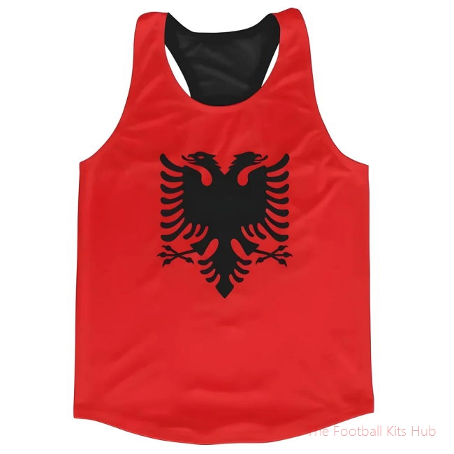 Men Albania Flag Running Vest UEFA Euro