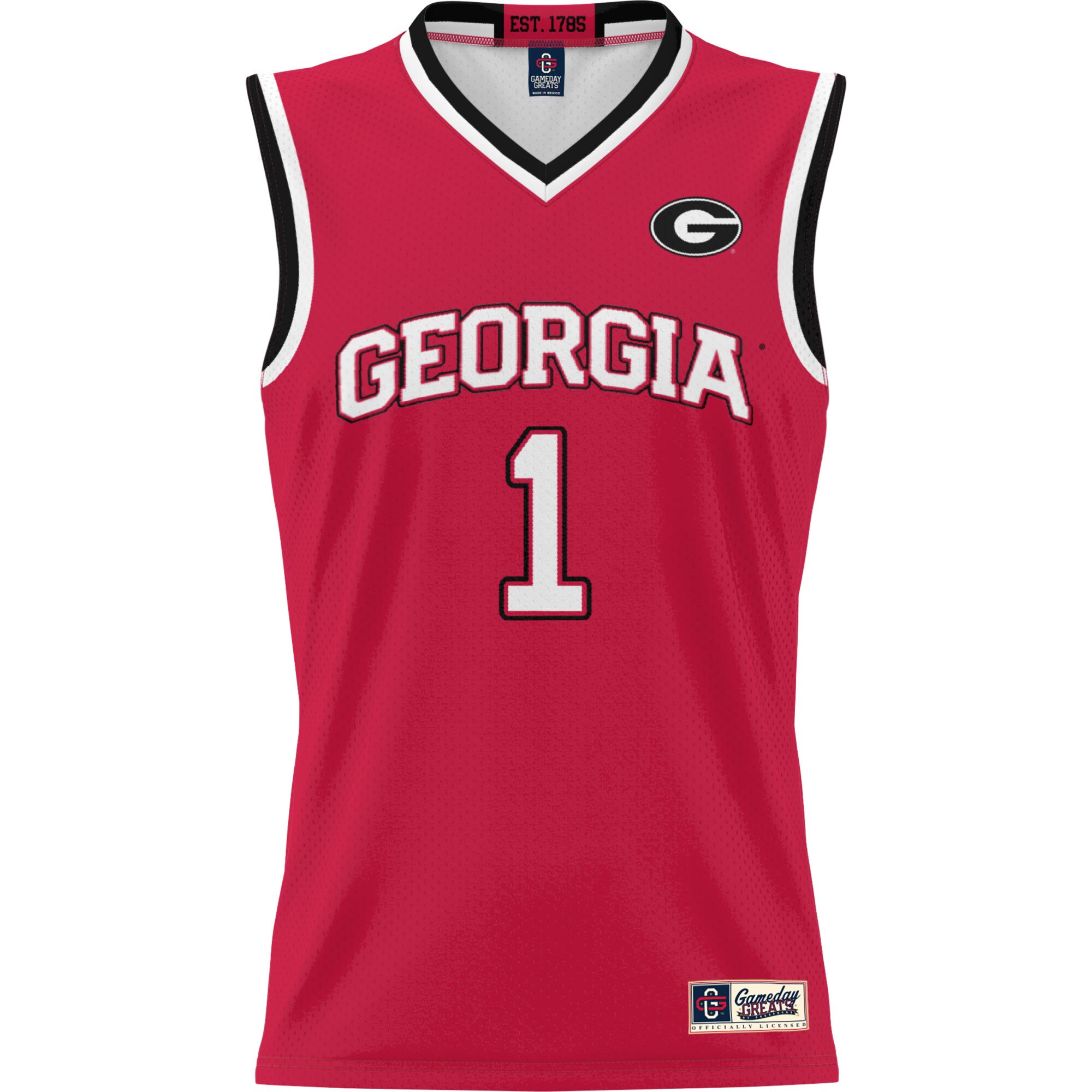 [DDG] Georgia Bulldogs GameDay Greats Youth Lightweight Basketball Jersey - Red