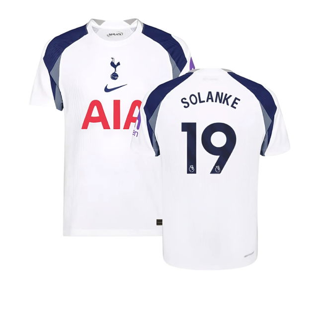 2025-2026 Tottenham Hotspur Authentic Home Kit (Solanke 19)