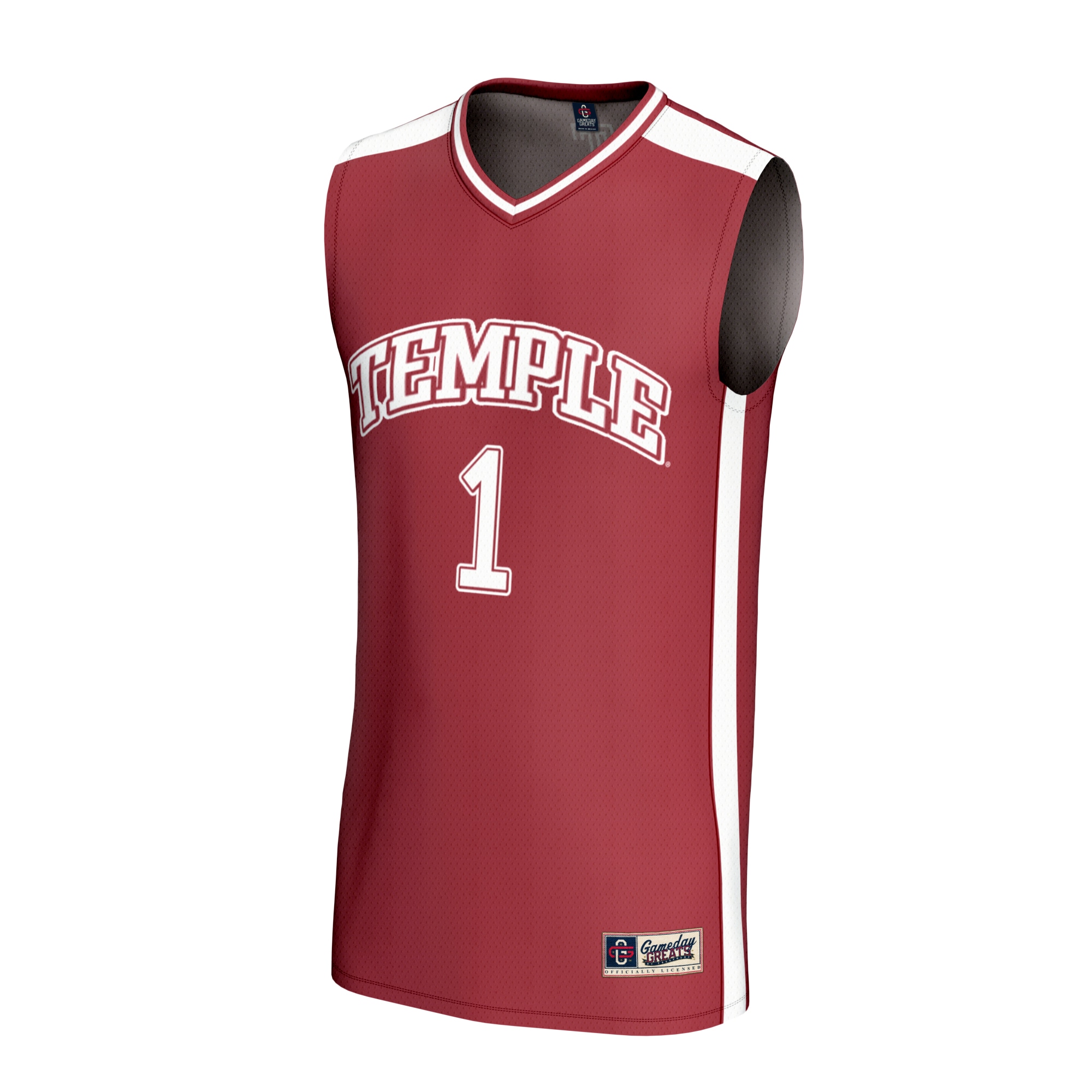 [DDG] Temple Owls GameDay Greats Youth Lightweight Basketball Jersey - Cherry