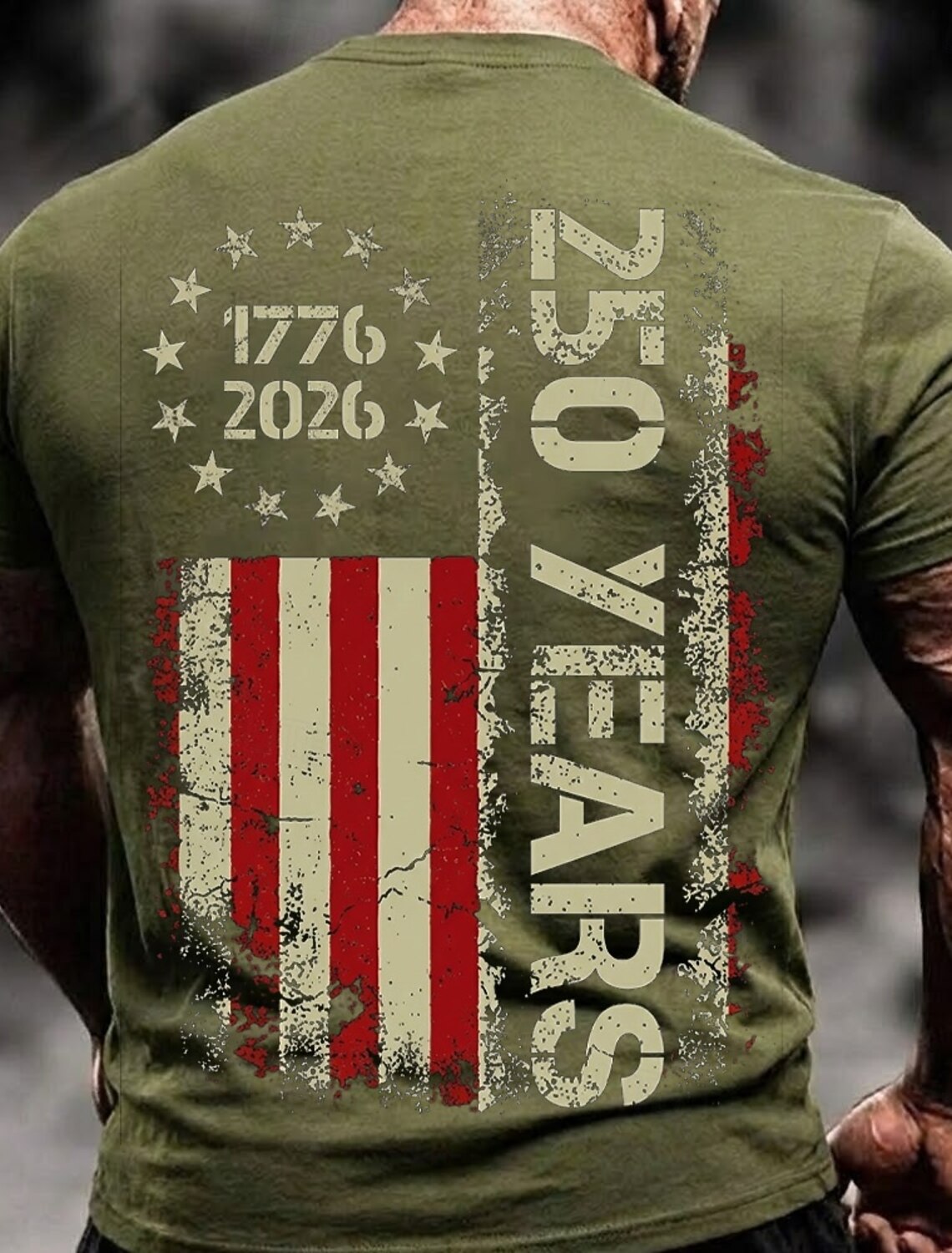 America's 250th Anniversary Men's American US Flag Eagle T Shirt Sh #2