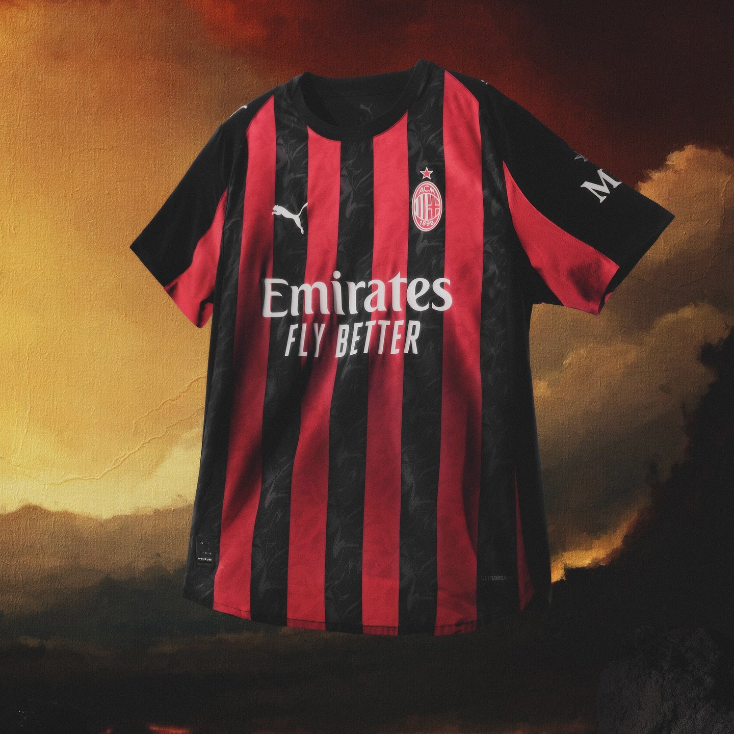 AC Milan A Patch 2025-2026 UCL Home Jersey – Authentic Shirt